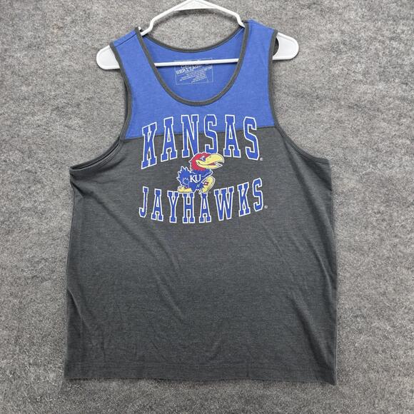 Campus Heritage Other - Kansas Jayhawks Shirt Mens Medium NCAA Basketball Tank Top Campus Heritage